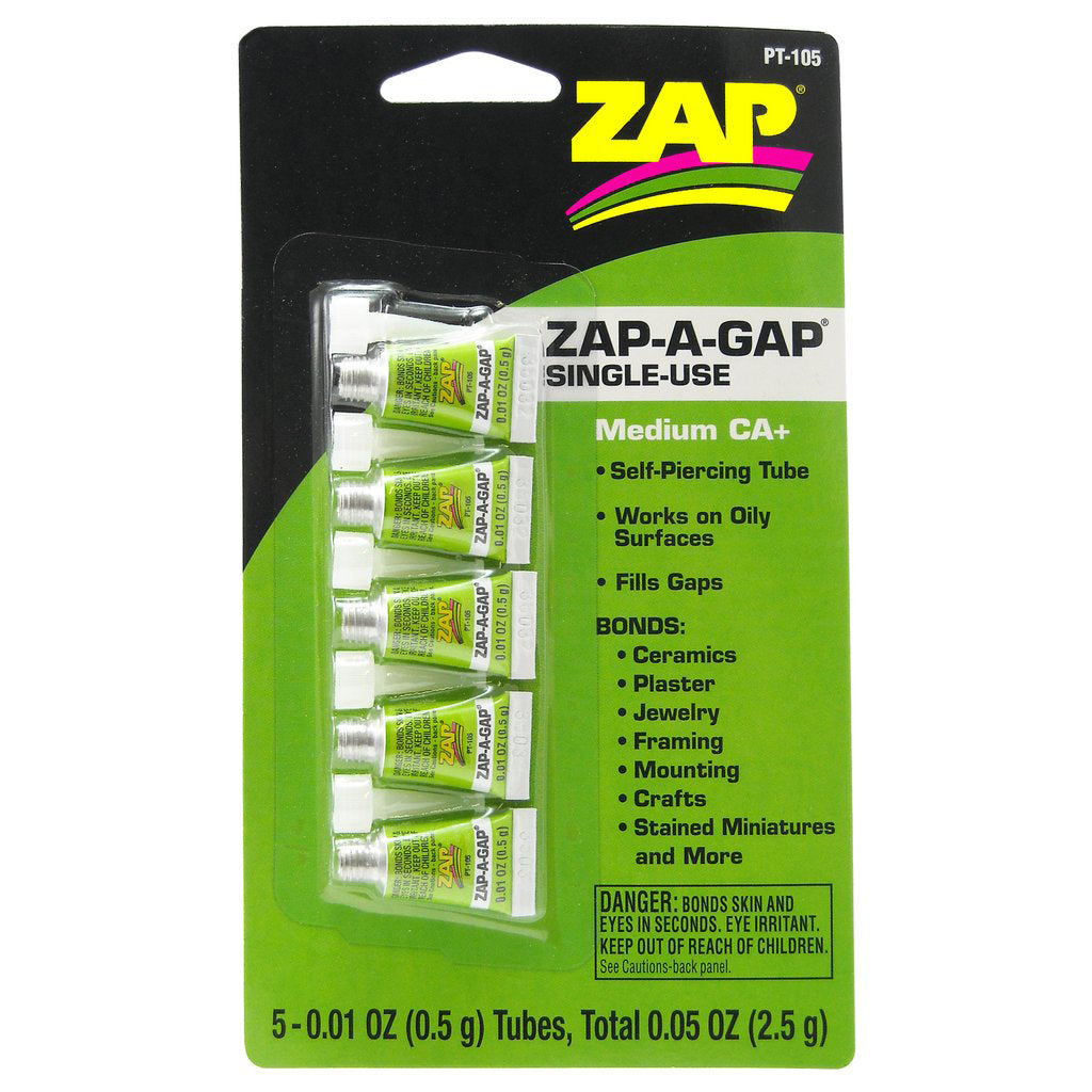 ZAP PT-105 .01 OZ. GREEN SINGLE USE ZAP-A-GAP-Zap-ProHobbies