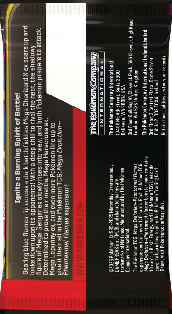 
                  
                    Pokemon TCG Mega Evolution - Phantasmal Flames Booster Box
                  
                