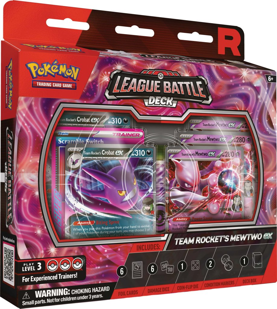 
                  
                    Pokémon TCG: Team Rocket’s Mewtwo ex League Battle Deck
                  
                