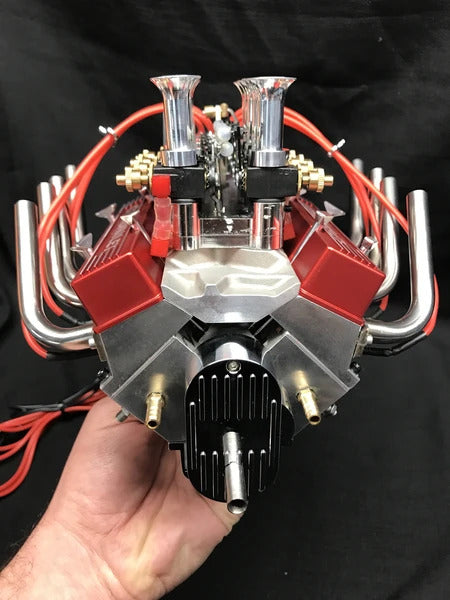 
                  
                    1/4 Scale V8 Nitro Powered 8 Carburetor Working Engine
                  
                