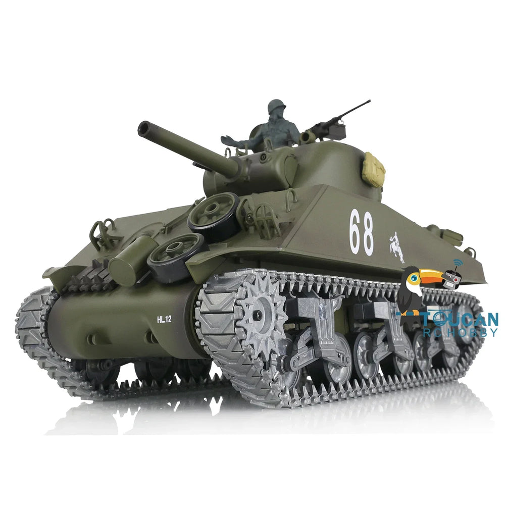 Heng Long RC Battle Tank Sherman M4A3 Infrared Combating System1/30 3841-01-rc tank-Heng Long-ProHobbies