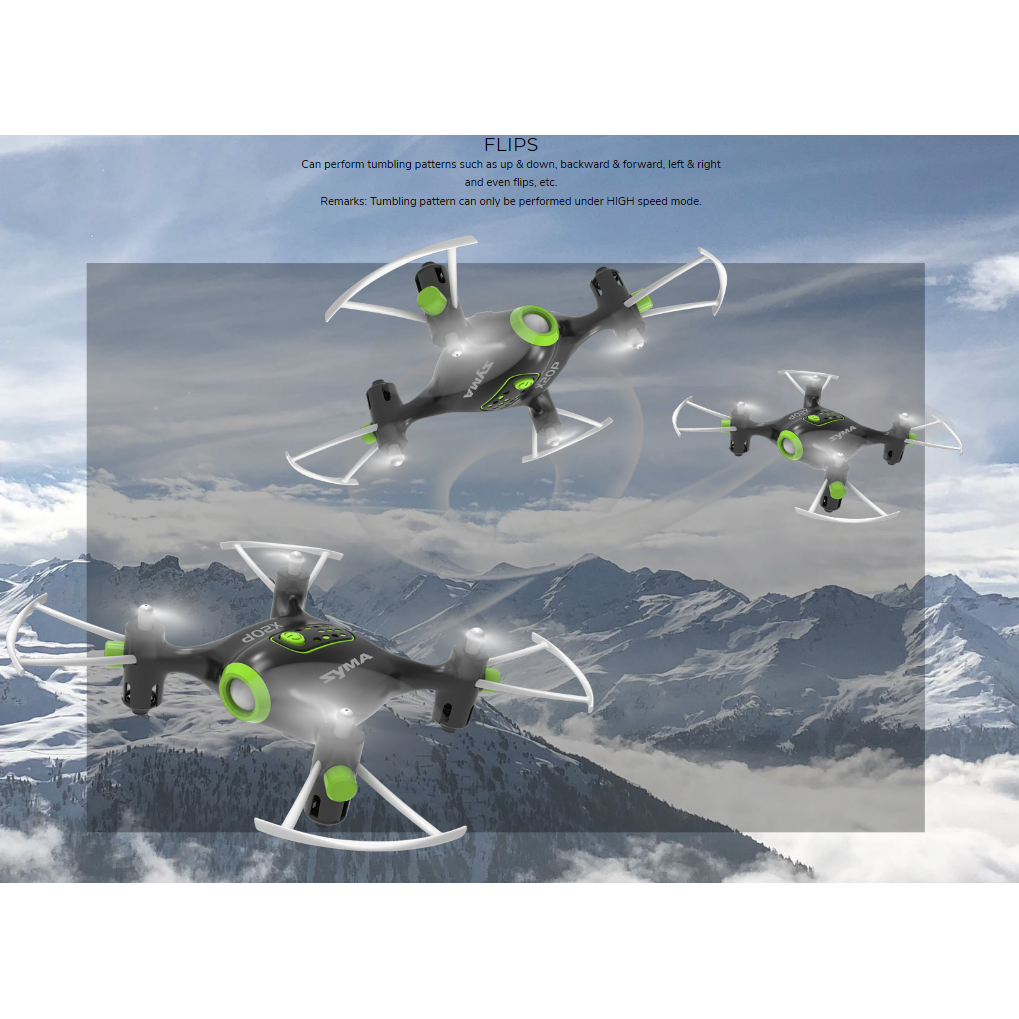 
                  
                    Syma Mini Quadcopter X20P 4 CHANNEL
                  
                