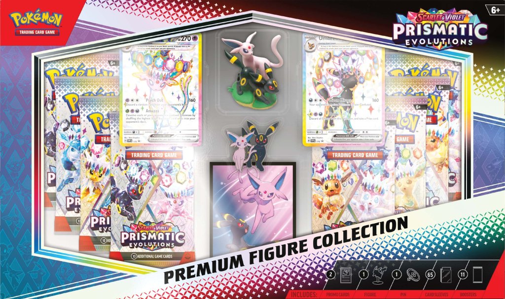 
                  
                    Pokémon TCG: Scarlet & Violet—Prismatic Evolutions Premium Figure Collection
                  
                