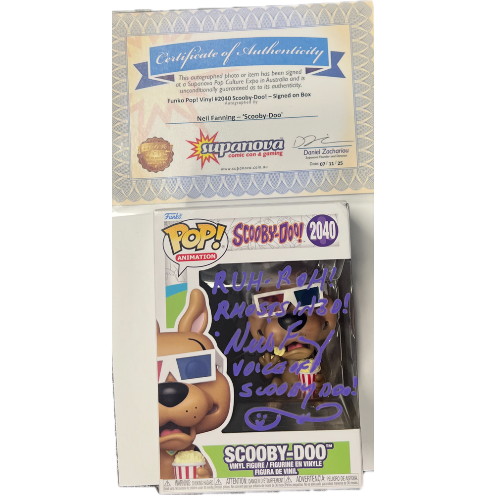 
                  
                    Scooby Doo - Scooby Doo w/3D Glasses Pop! (Signed Edition with Certificate of Authenticity by Neil Fanning)
                  
                
