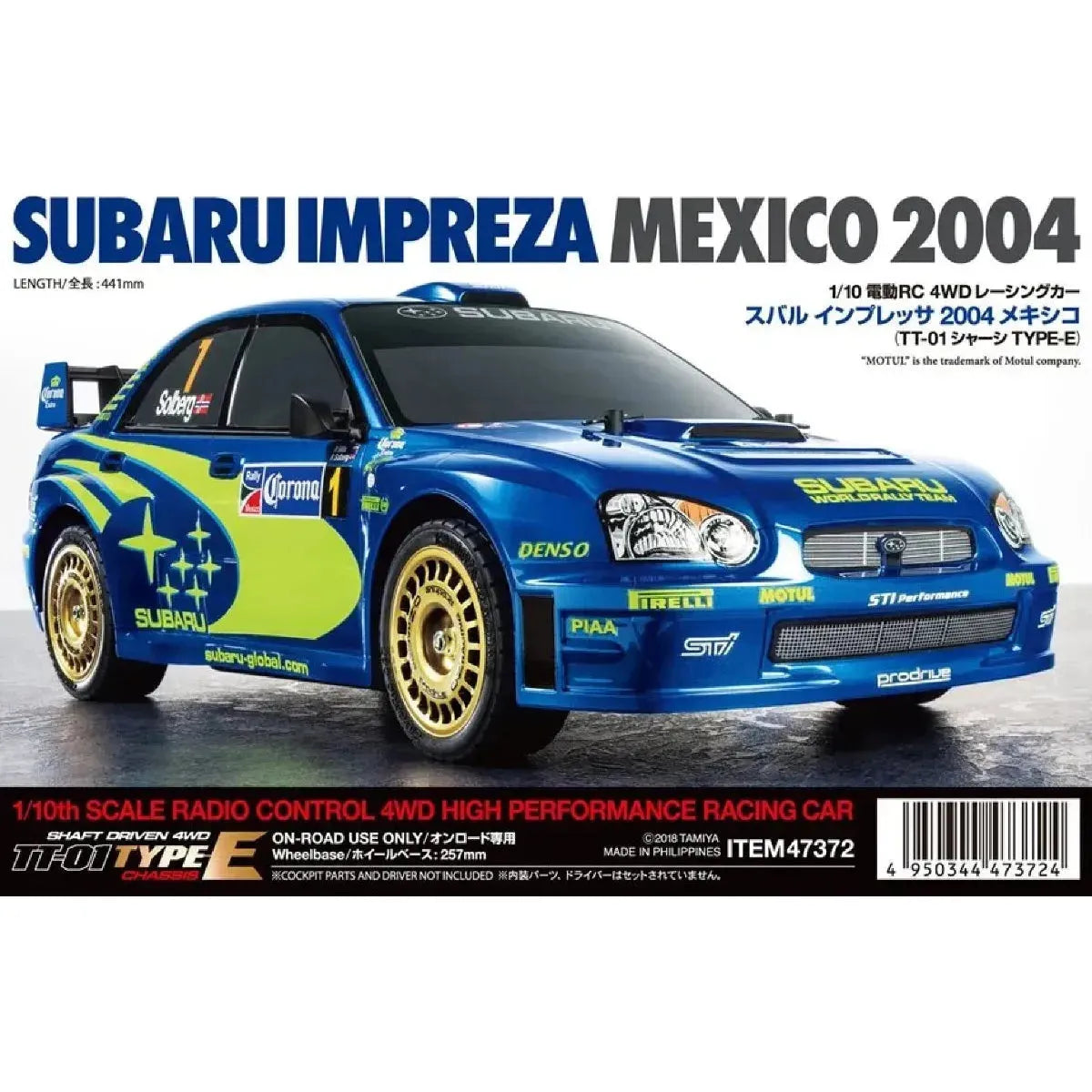 
                  
                    TAMIYA IMPREZA MEXICO '04 (TT-01E)-RC CAR-Team Magic-ProHobbies
                  
                