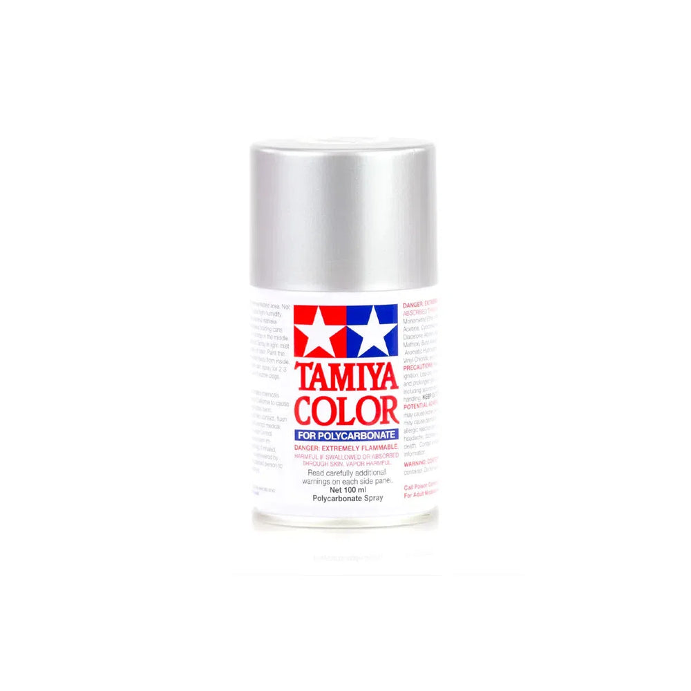 Tamiya PS-41 Bright Silver Polycarbonate Spray Paint 100ml