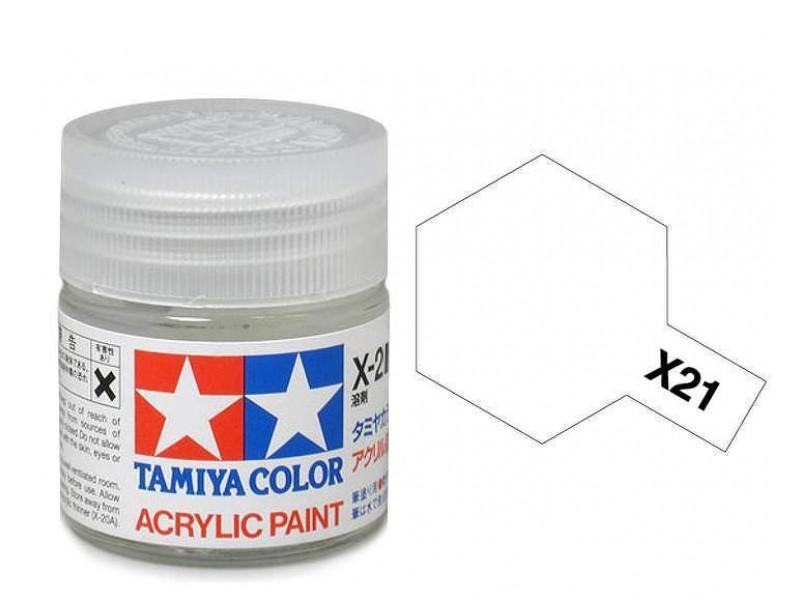 TAMIYA ACRYLIC MINI X-21 FLAT BASE - Command Elite Hobbies