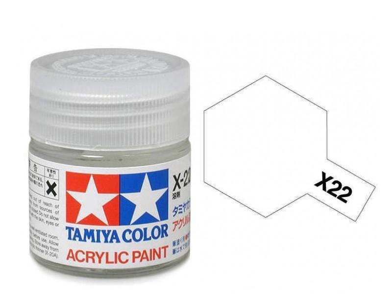 TAMIYA ACRYLIC MINI X-22 CLEAR - Command Elite Hobbies