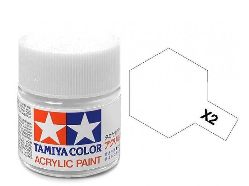 TAMIYA ACRYLIC MINI X-2 WHITE - Command Elite Hobbies