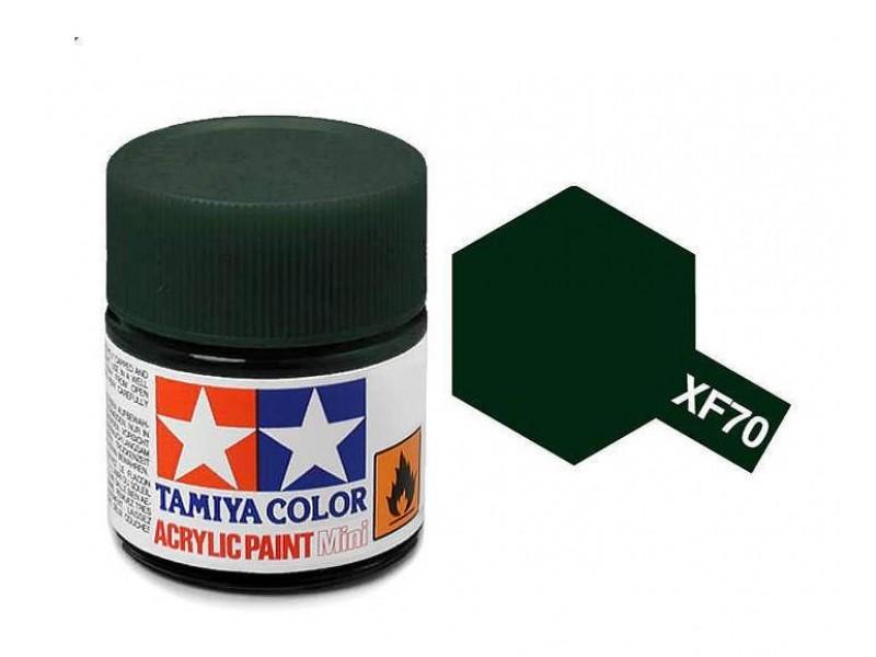 TAMIYA ACRYLIC MINI XF-70 DARK GREEN 2 - Command Elite Hobbies