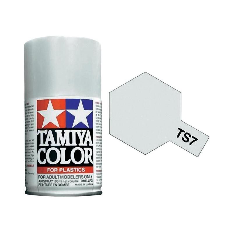 TAMIYA TS-7 Lacquer Spray 100ml - RACING WHITE - Command Elite Hobbies