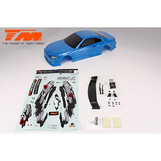 TEAM MAGIC BODY - 1/10 TOURING / DRIFT - 190MM - PAINTED - NO HOLES - S15 DARK BLUE-Team Magic-ProHobbies