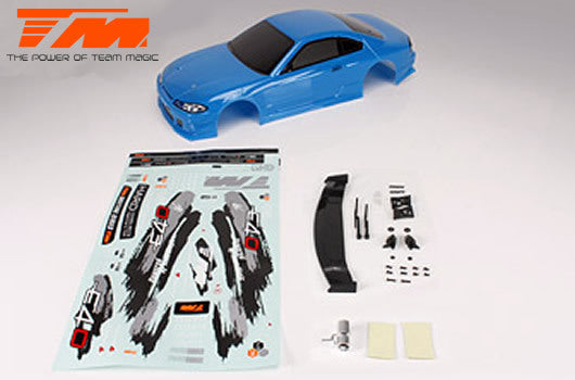 
                  
                    TEAM MAGIC BODY - 1/10 TOURING / DRIFT - 190MM - PAINTED - NO HOLES - S15 DARK BLUE
                  
                