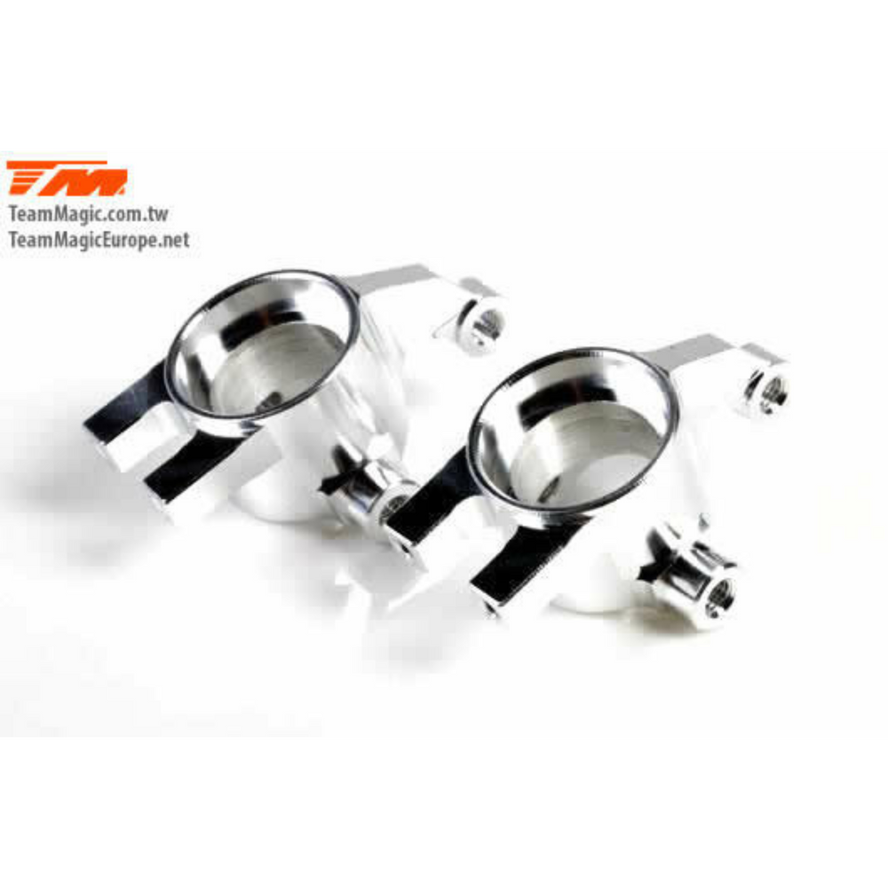 Team Magic MF Alloy Steering Block Silver E4D TMK2156S
