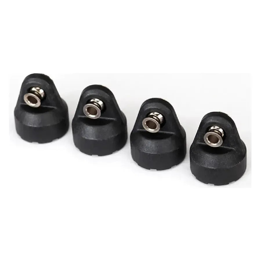 Traxxas #8361 Shock caps (black) (4) (assembled with hollow balls)-Traxxas-ProHobbies