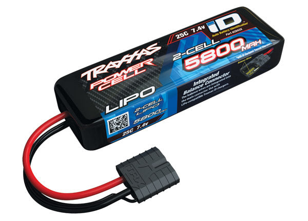 TRAXXAS 5800MAH 7.4V 2-CELL 25C LIPO BATTERY - Command Elite Hobbies