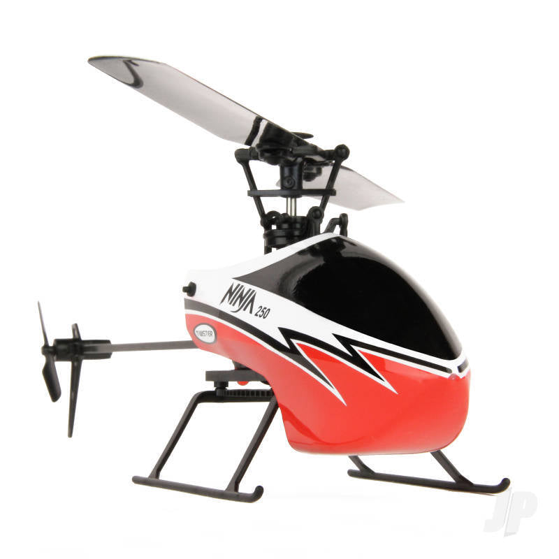 Twister Ninja 250 Red Flybarless Helicopter - 6 Axis Stabilization and Altitude