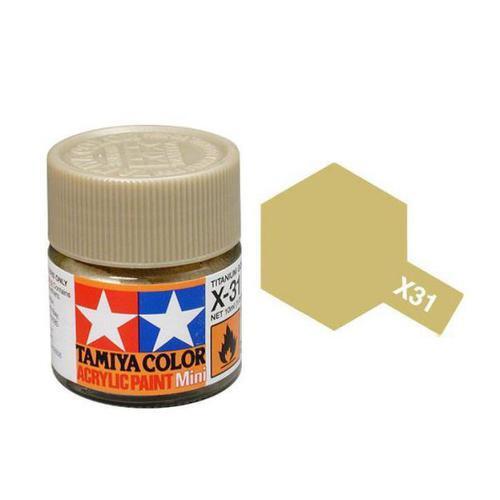 Tamiya Acrylic Mini x-31 TITAN. GOLD - Command Elite Hobbies