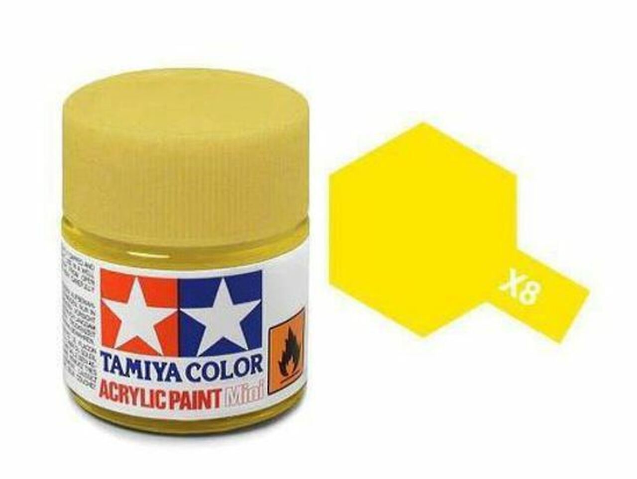 Tamiya Acrylic Mini x-8 LEMON YELLOW - Command Elite Hobbies