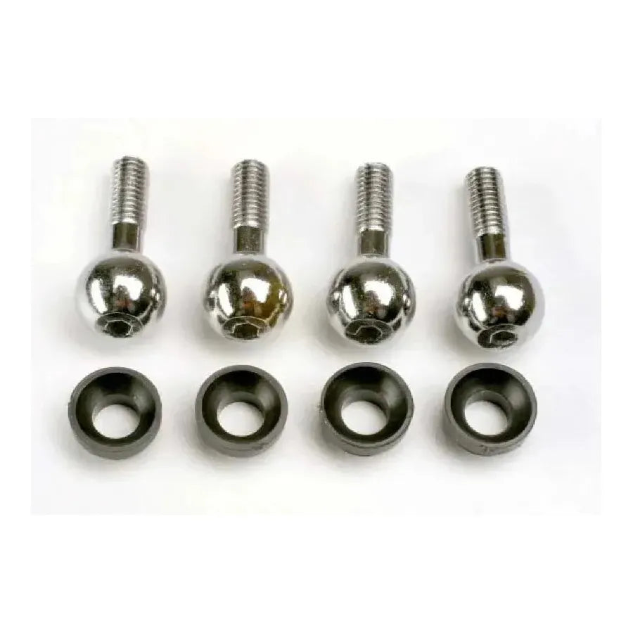 Traxxas Pivot Balls w/ Cap Bushings 4Pcs-Traxxas-ProHobbies