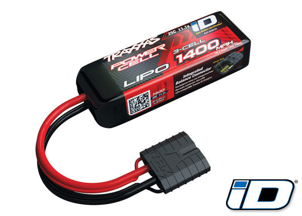 Traxxas 1400mAh 11.1v 3-Cell 25C LiPo iD Battery - Command Elite Hobbies