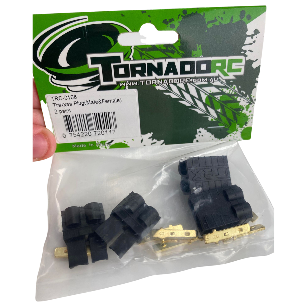 TRC-0106 Tornado RC Traxxas Male and Female Plug Pack-Traxxas-ProHobbies