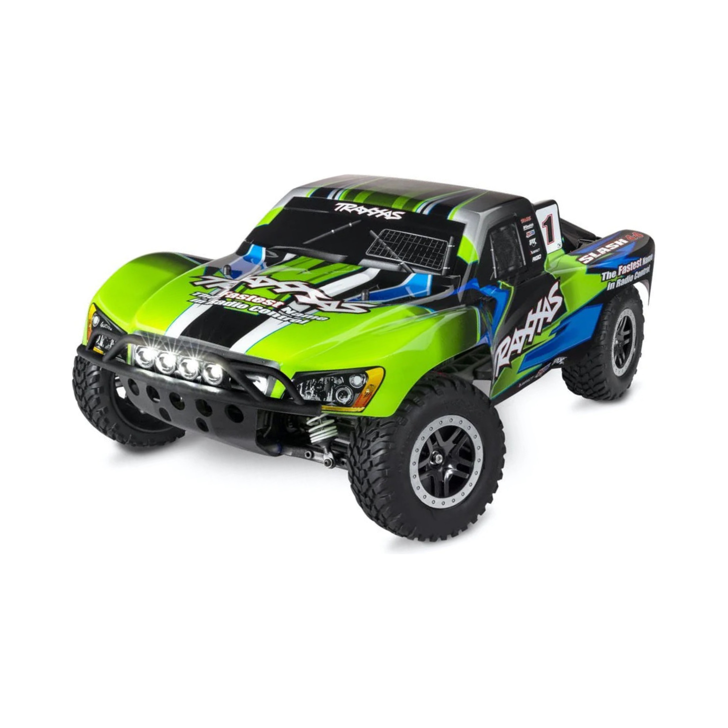 TRAXXAS SLASH 4X4 WITH LED LIGHTS - GREEN