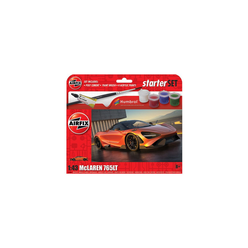 AIRFIX STARTER SET - MCLAREN 765-Airfix-ProHobbies