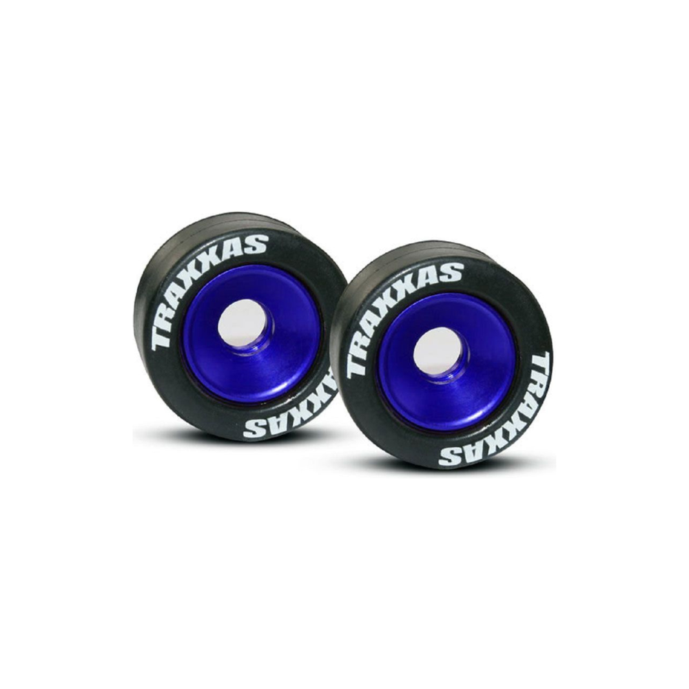 TRAXXAS RUBBER TYRES BLUE ANODIZED-Louise-ProHobbies