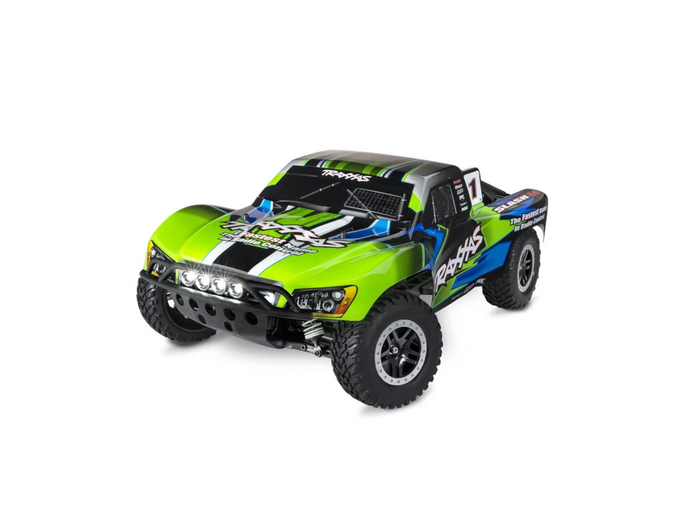 TRAXXAS SLASH 4X4 WITH LED LIGHTS - GREEN