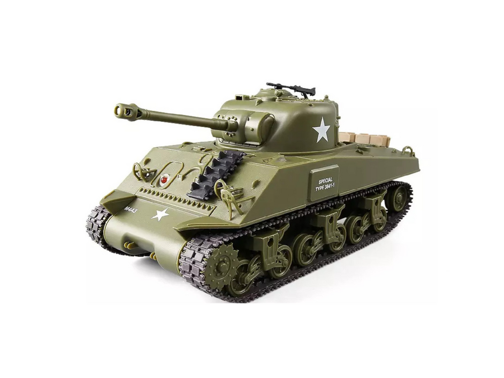 Heng Long RC Battle Tank Sherman M4A3 Infrared Combating System1/30 3841-01