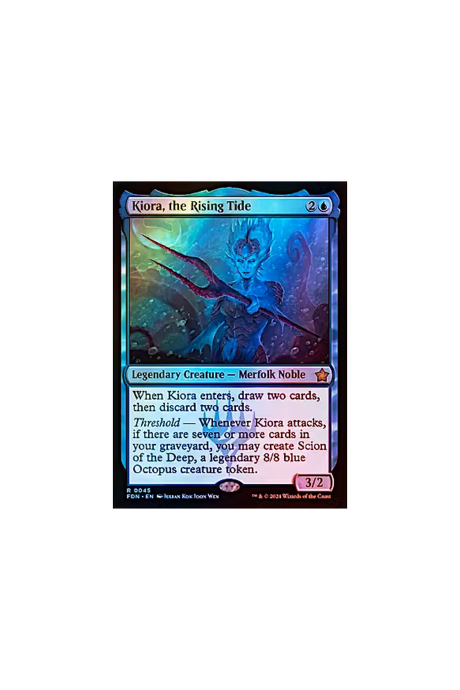 Magic the Gathering Foundations: Kiora, the Rising Tide (0045)-Magic The Gathering-ProHobbies