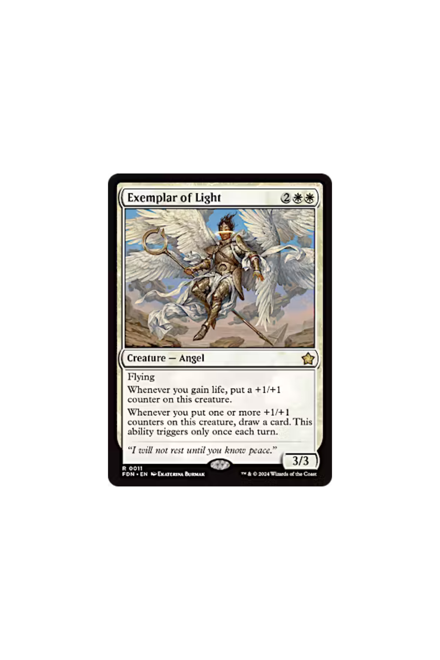 Magic the Gathering Foundations: Exemplar of Light (0011)-Magic The Gathering-ProHobbies