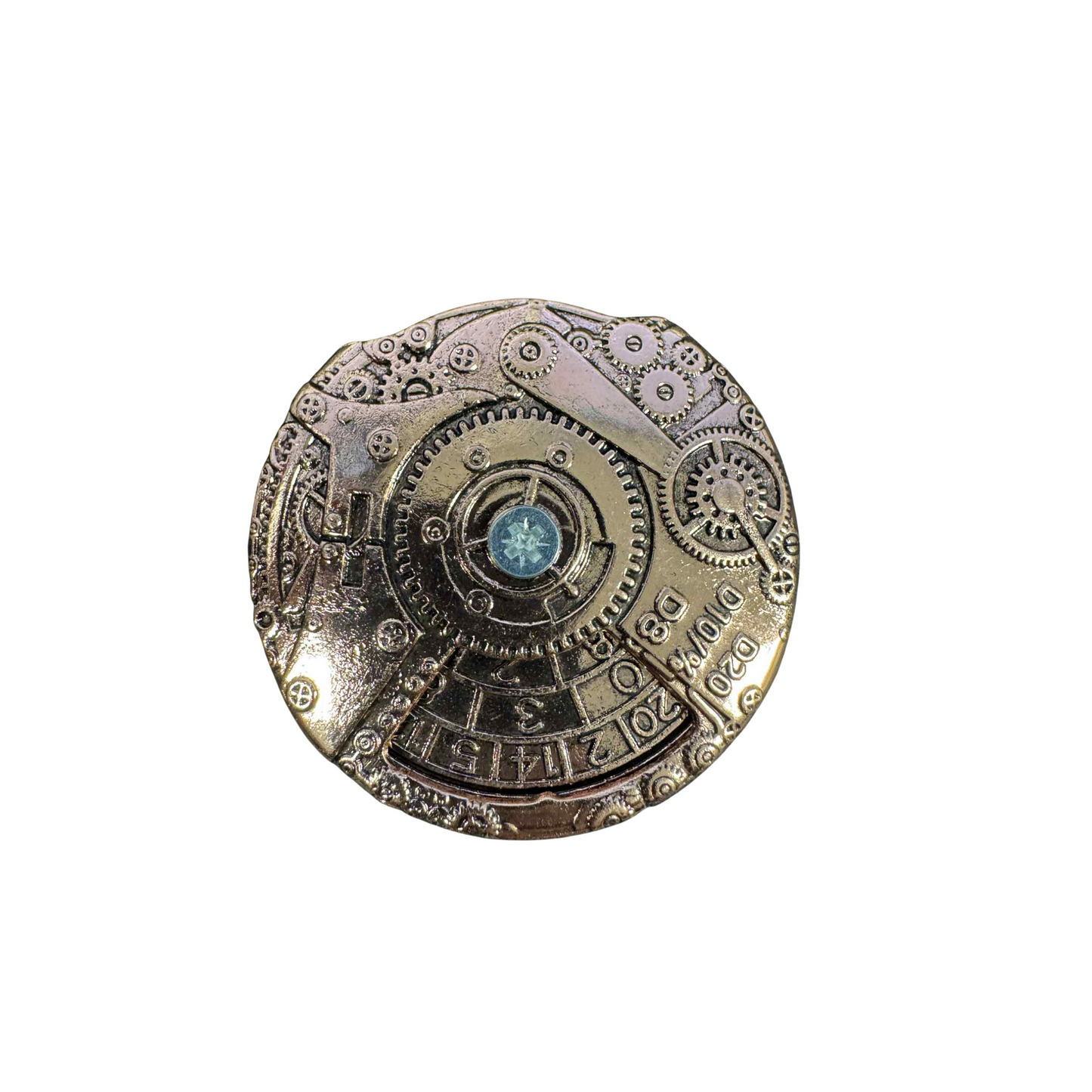
                  
                    Steampunk Spinner die - D4, D6, D12 All in one! - 1pcs - 5 colours available!
                  
                