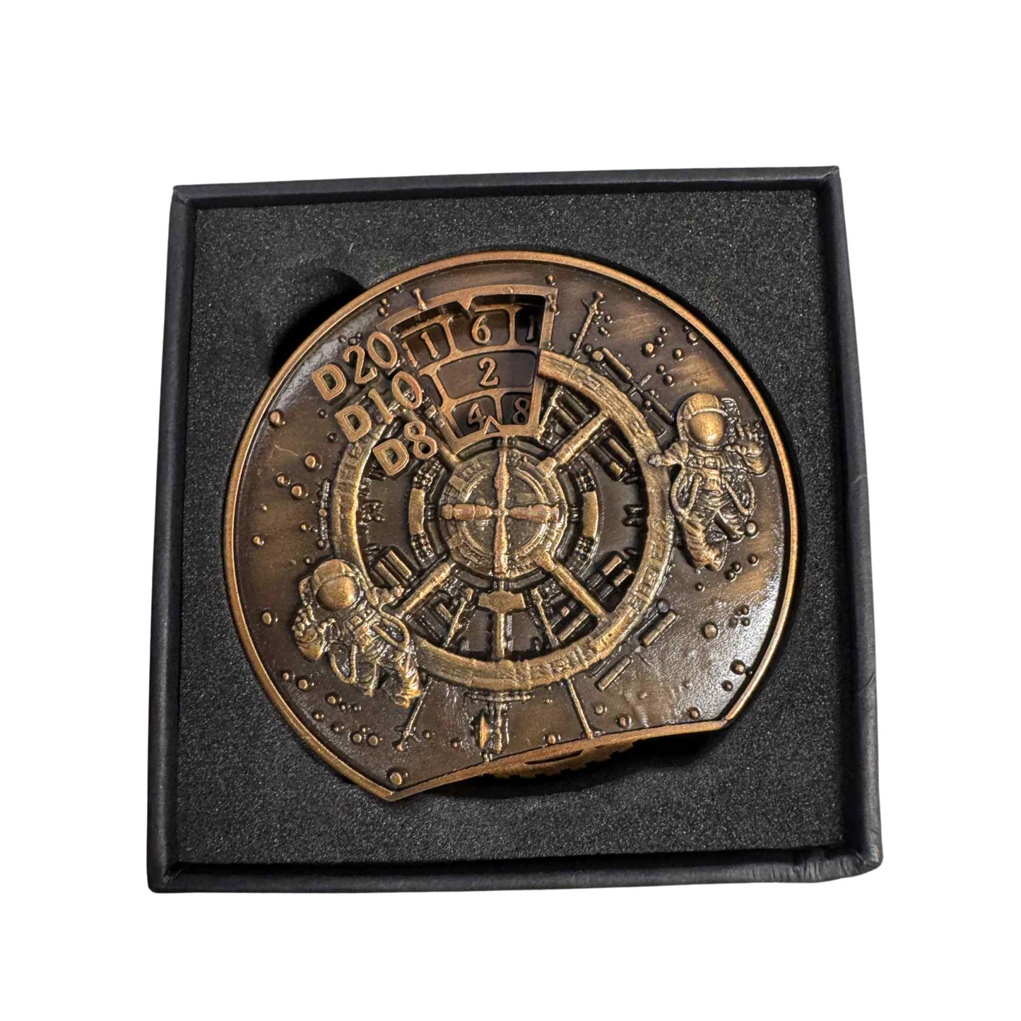 
                  
                    Space Man Metal Space Spinner - D4, D6, D12, All in one!
                  
                