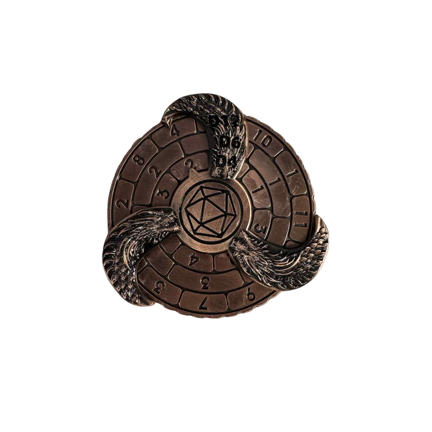 
                  
                    Dragon Metal Spinner Die || D8, D10, D20 All-in-one || 9 Colours Available!
                  
                