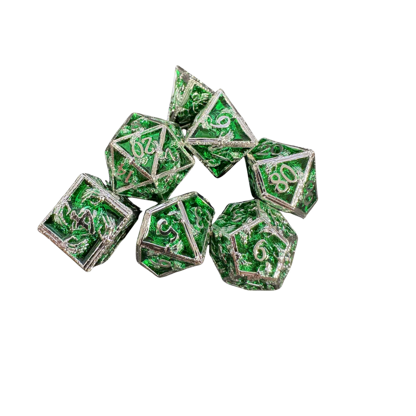 
                  
                    Skeleton 7pcs Metal Dice Set - 3 Colours Available!
                  
                