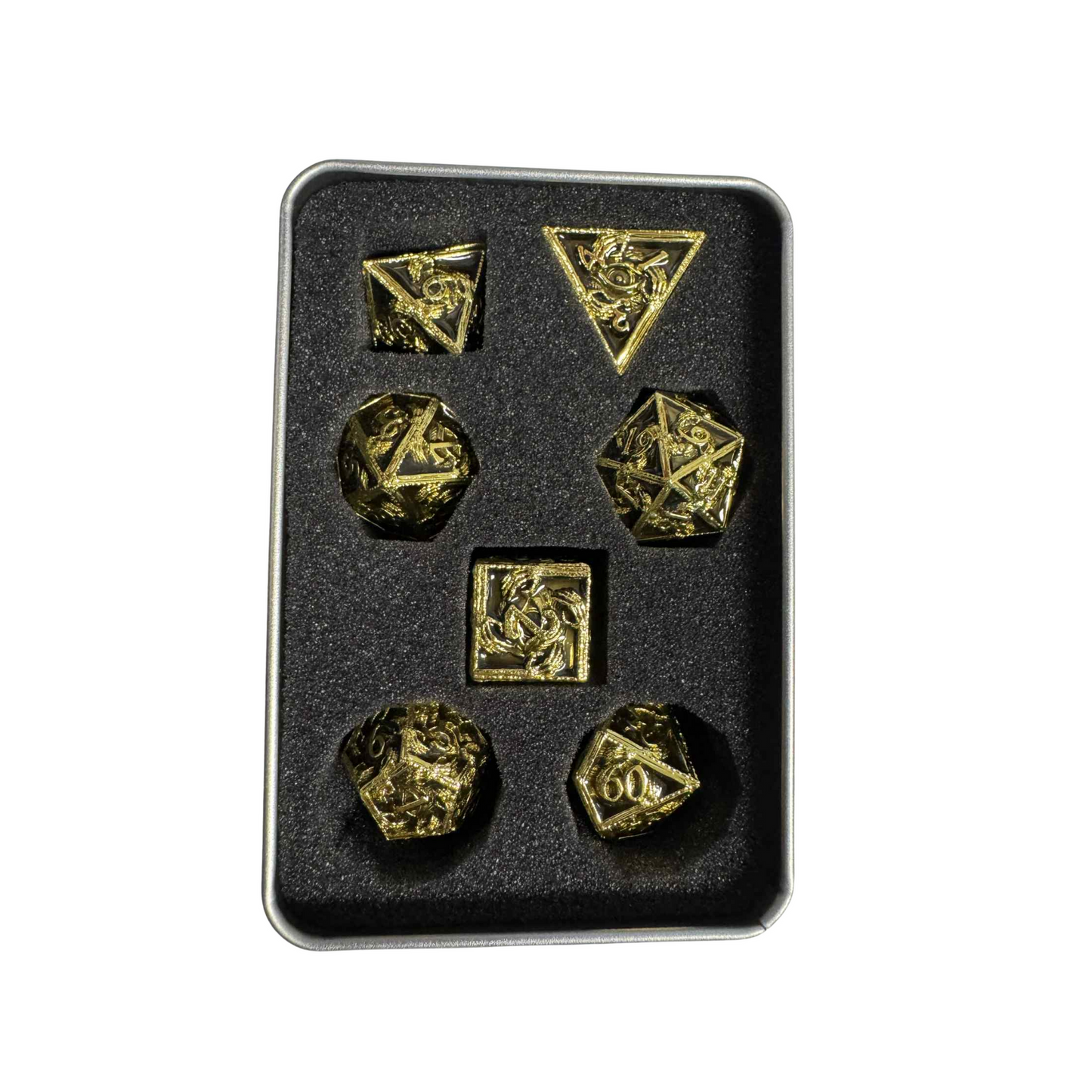 
                  
                    Skeleton 7pcs Metal Dice Set - 3 Colours Available!
                  
                