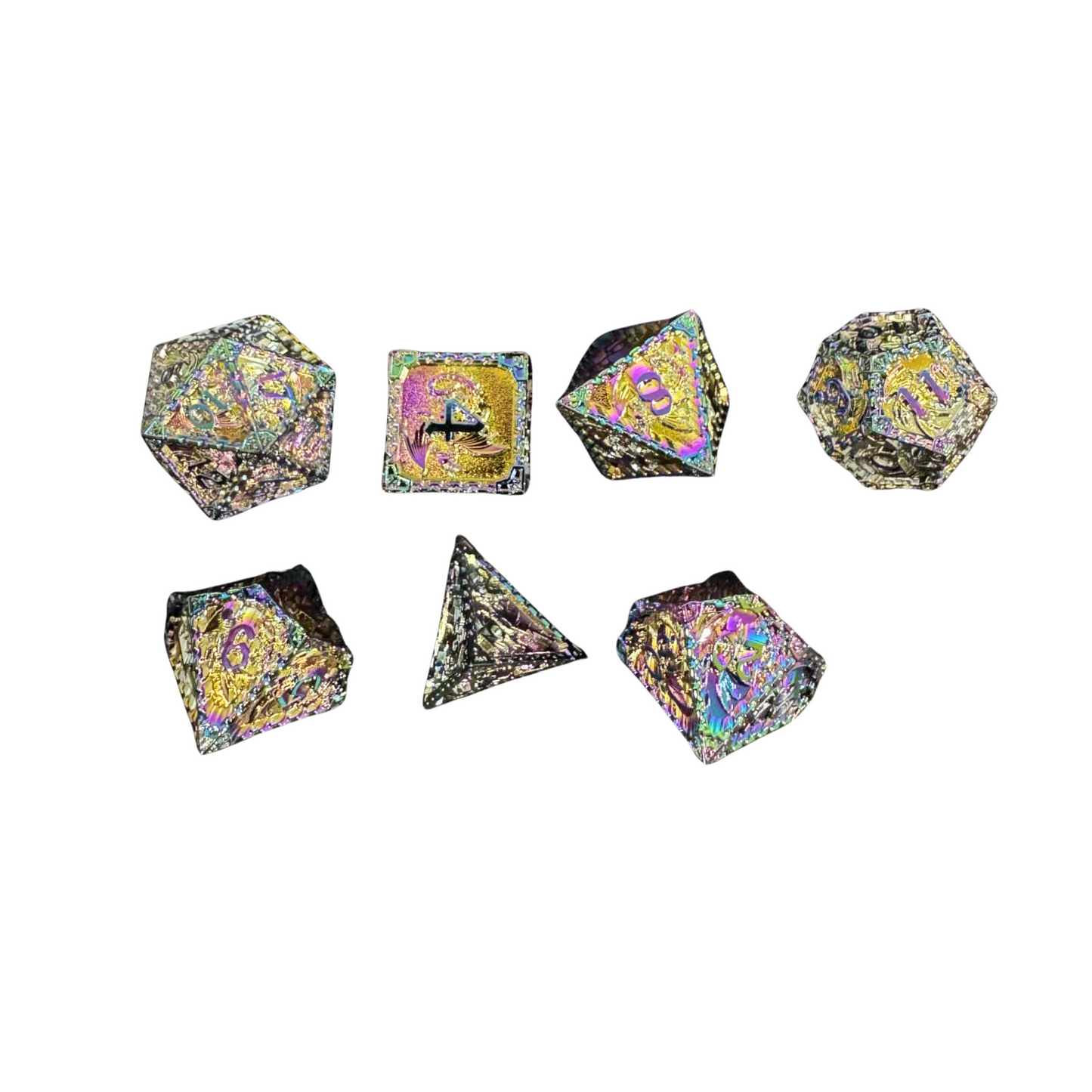 
                  
                    Fantasy Dragon Meatal 7pcs Dice Set - 2 Colours Available!
                  
                