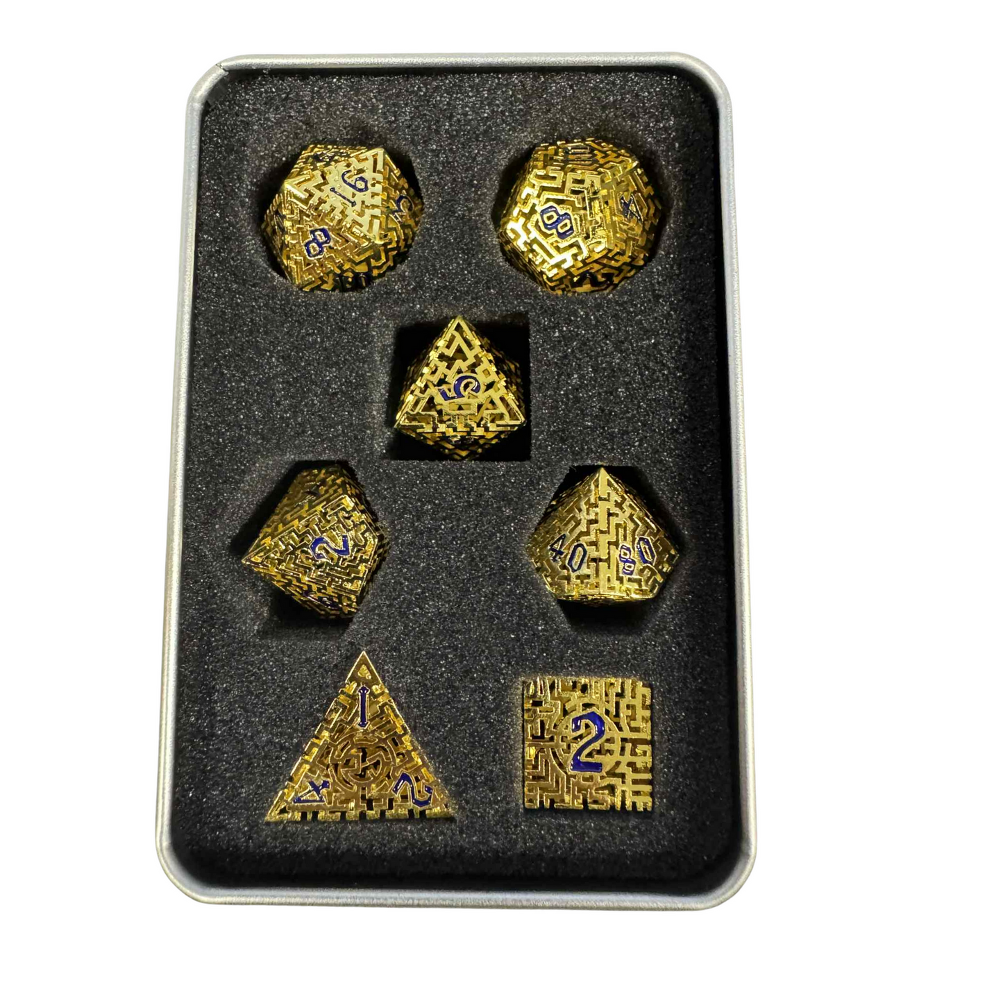 Maze Runner - Metal 7pcs Dice Set - 2 Colours available!