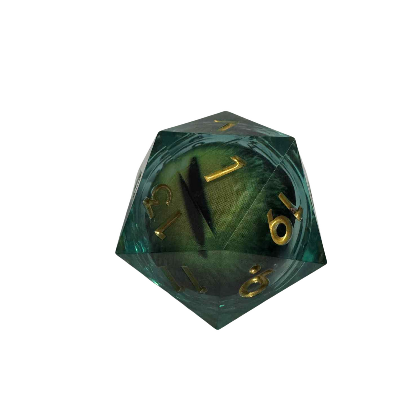 Large Green Dragon Eye - Single 35mm Die