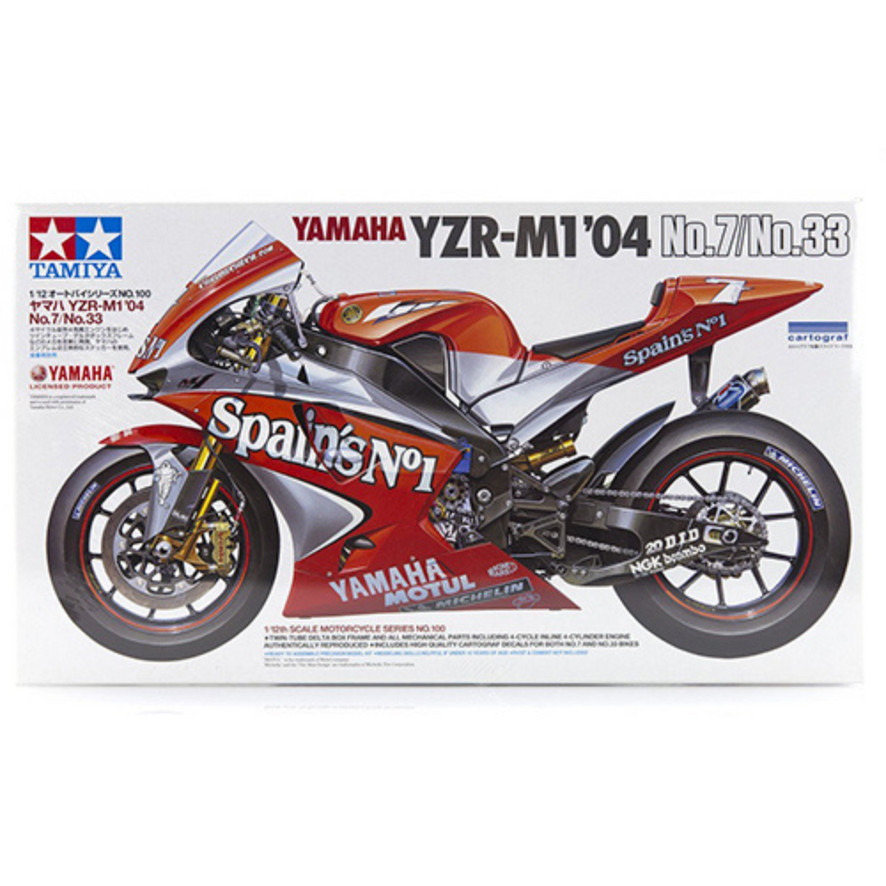 TAMIYA YAMAHA YZR-M1 '04 NO.7/NO.33 SELF BUILD KIT