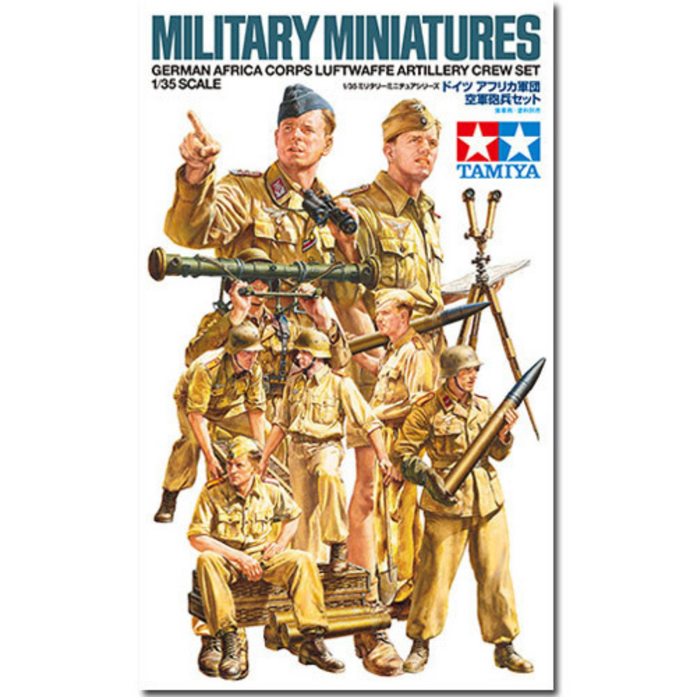 TAMIYA 1/35 AFRICA LUFTWAFFE ART CREW SELF BUILD KIT