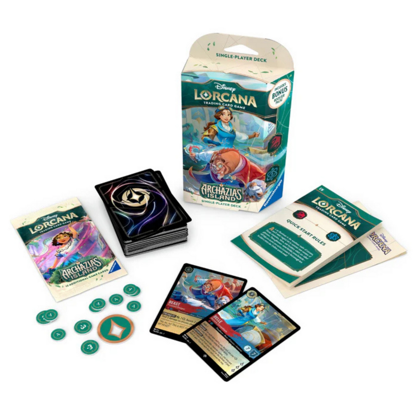 Disney Lorcana Archazia'S Island Single Player Deck- Ruby & Sapphire-Set 7