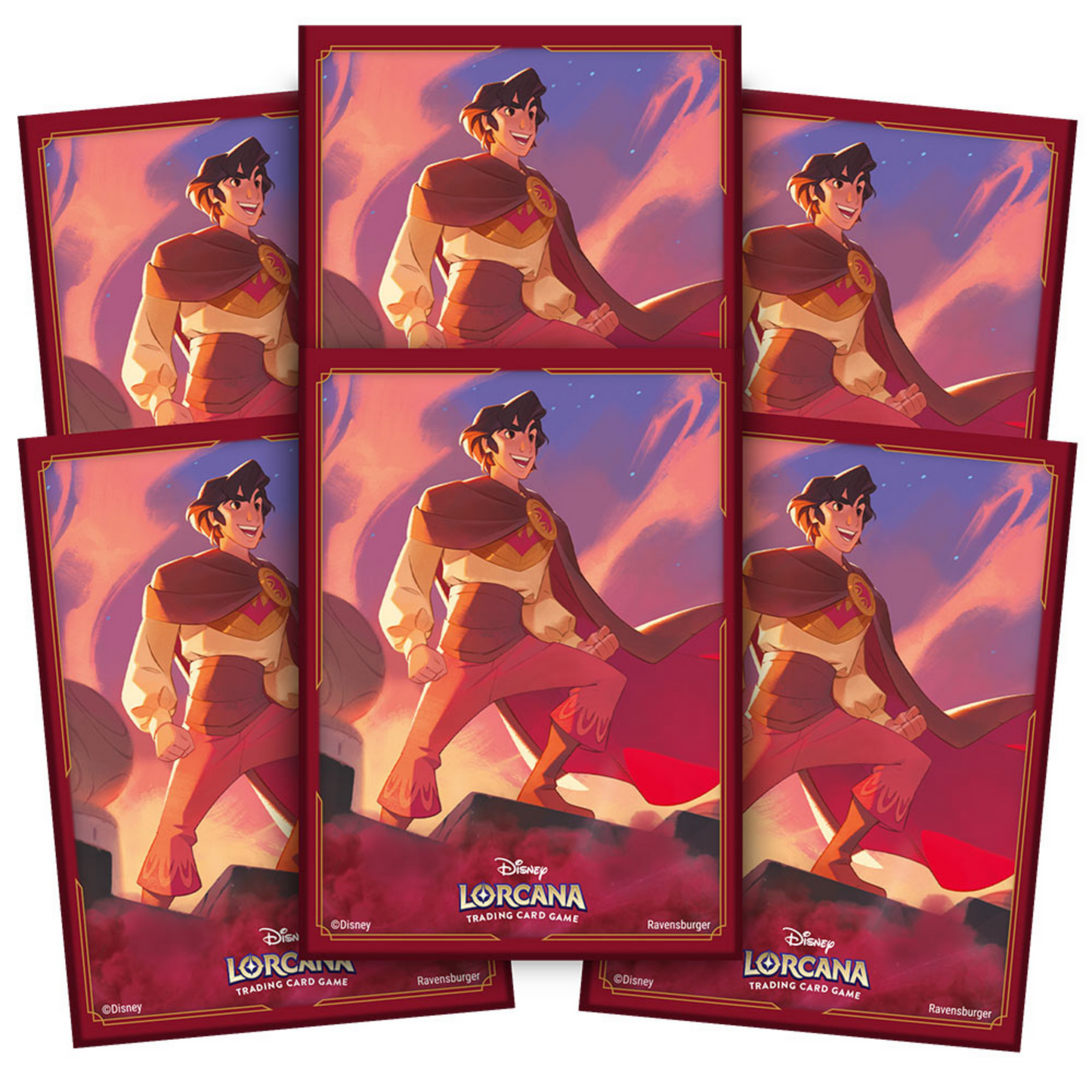 Disney Lorcana TCG: Shimmering Skies Card Sleeves Aladdin