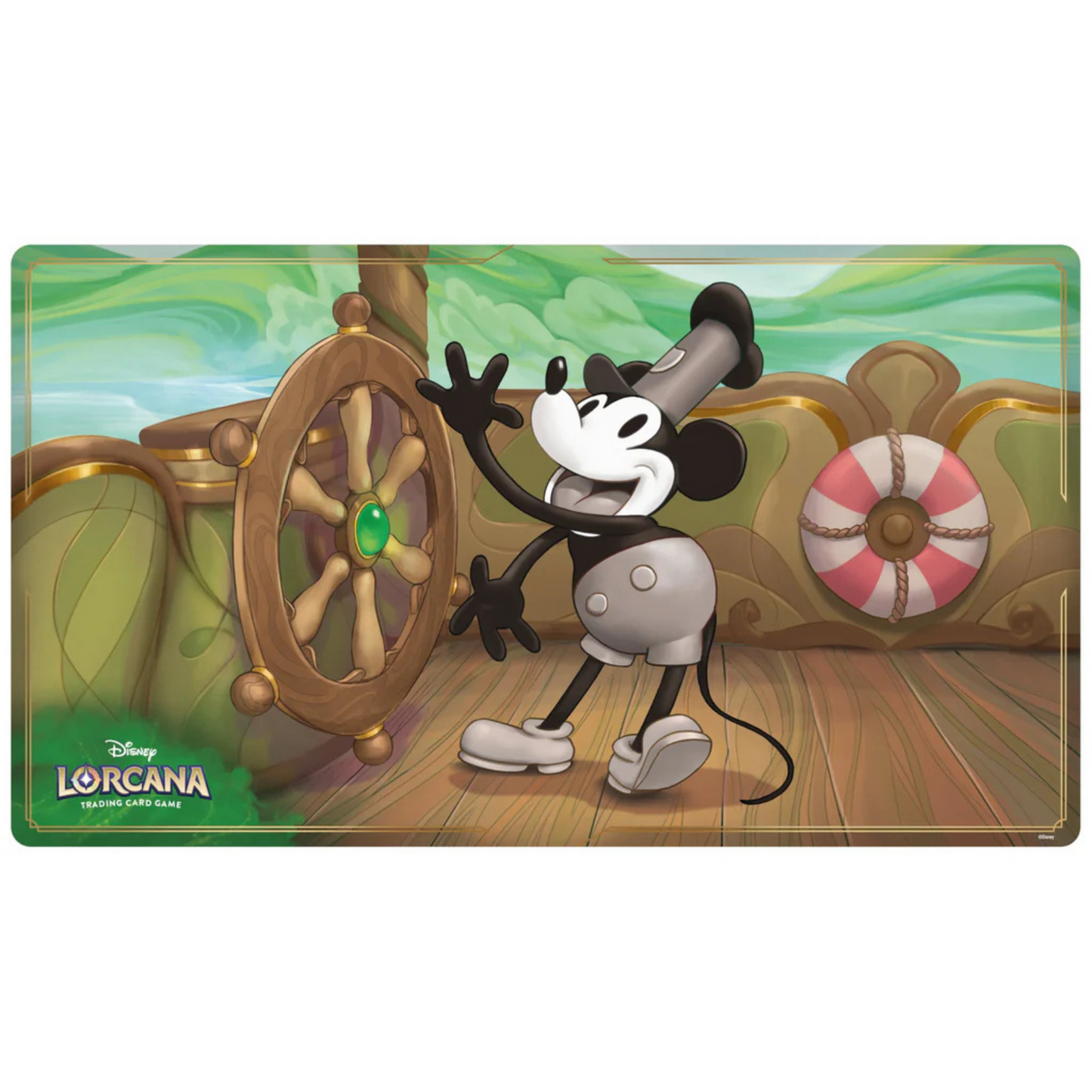 Disney Lorcana S1 First Chapter 4 Playmat- Mickey Steam Boat