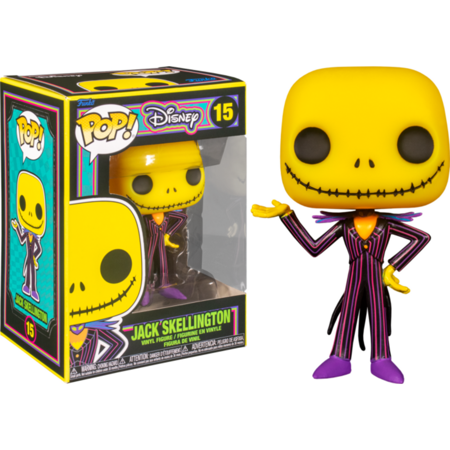 The Nightmare Before Christmas - Jack Skellington Blacklight Pop! Vinyl Figure