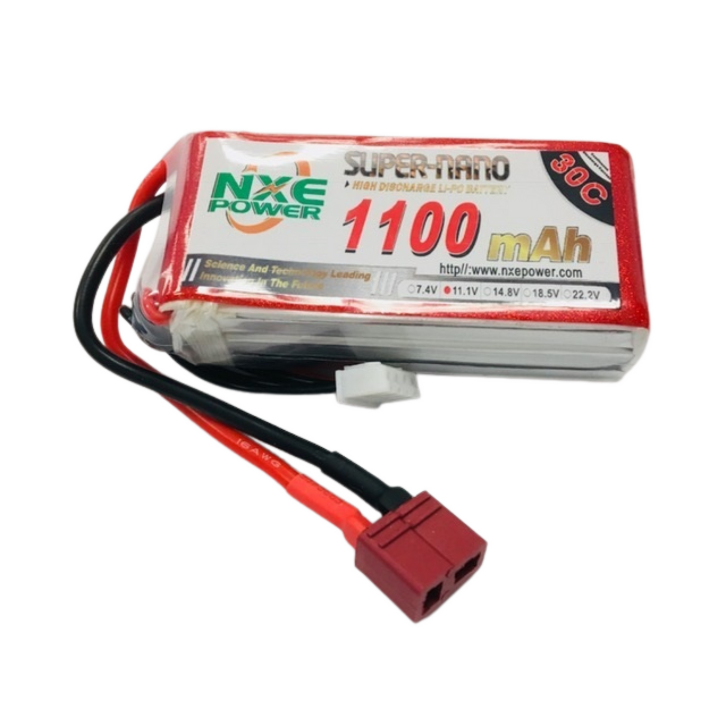 NXE 11.1v 1100mah 30c Soft case w/Deans Lipo Battery
