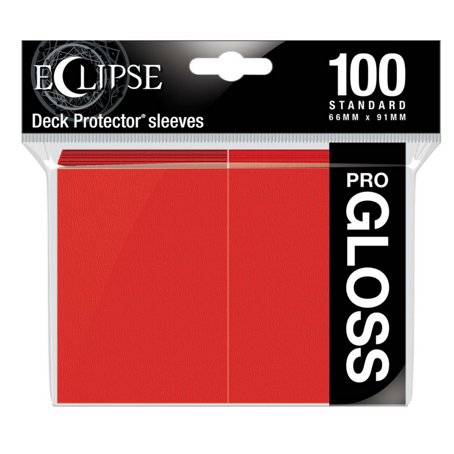 Ultra Pro Eclipse Gloss Standard Sleeves 100 pack Apple Red -UP15604