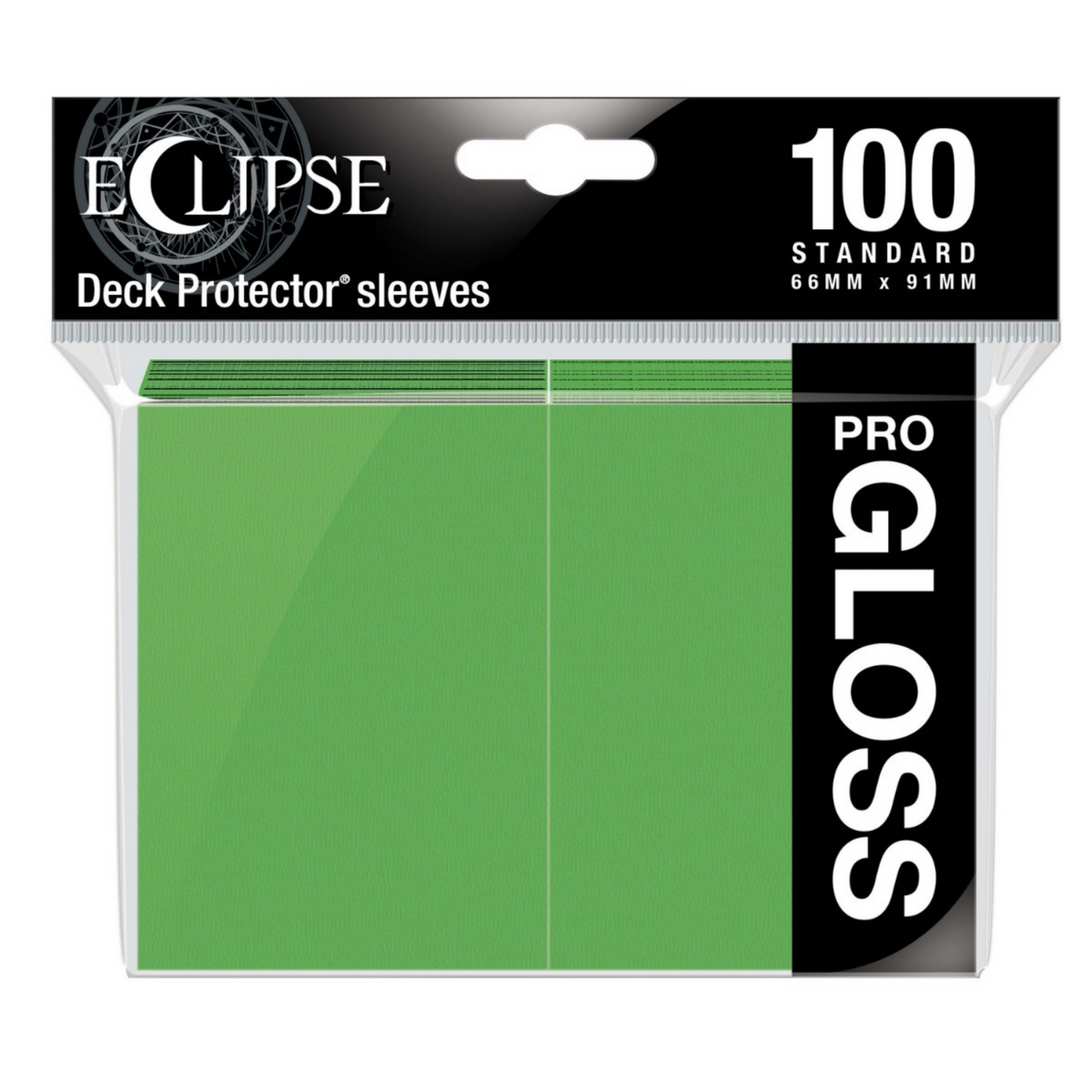 Ultra Pro Eclipse Gloss Standard Sleeves 100 pack Lime Green-UP15606